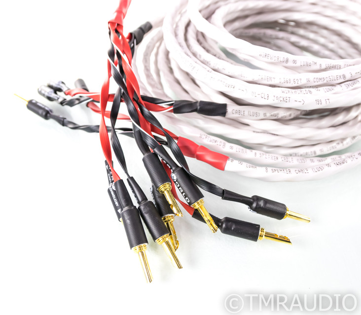 Wireworld Luna 8 Bi-Wire Speaker Cables; 7m Pair