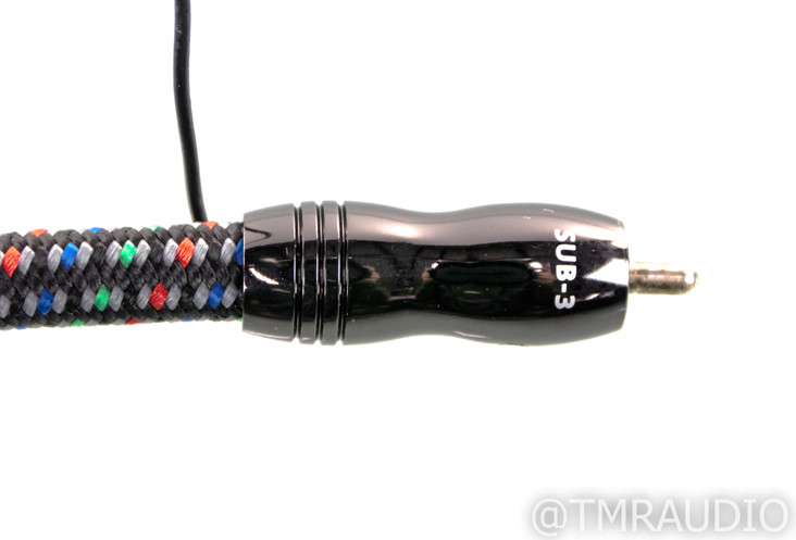 Audioquest Sub-3 Subwoofer RCA Cable; Single 3m Interconnect; 48v DBS