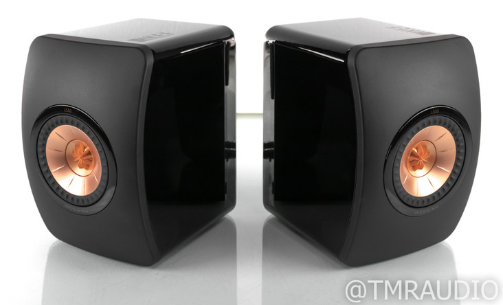 KEF LS50 Bookshelf Speakers; Black / Copper Pair; LS-50