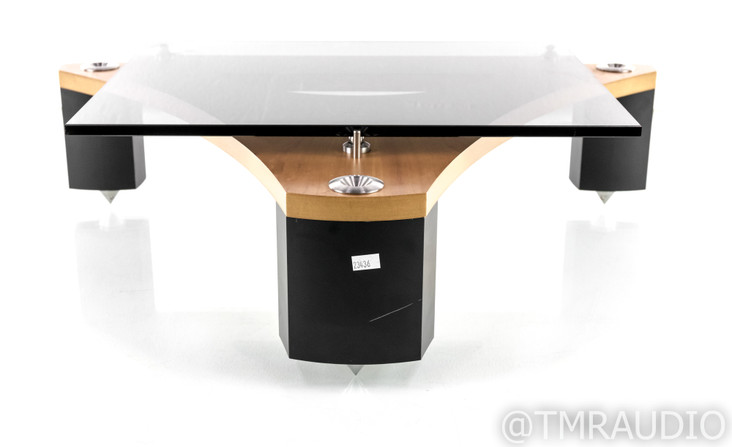 Naim Fraim Component Isolation Stand; Glass Shelf; Cherry & Black