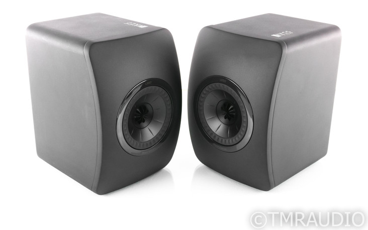 KEF LS50 Black Edition Bookshelf Speakers; All Black Pair; LS-50 (SOLD2)