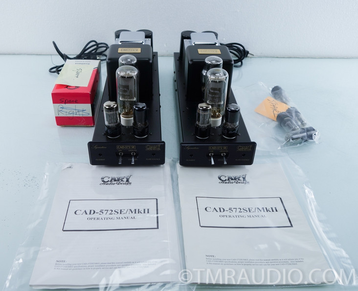 Cary CAD-572 SE Signature Mono Tube Power Amplifier; Pair