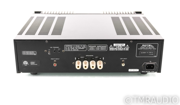 Rotel RB-1070 Stereo Power Amplifier; RB1070; Silver