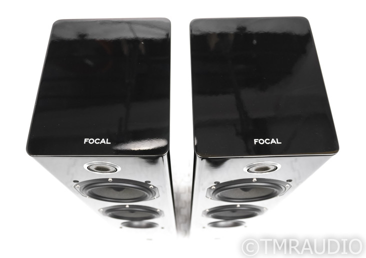 Focal Easya Wireless Powered Floorstanding Speakers; Black Pair; Hub Transmitter