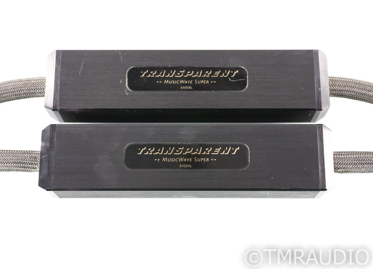 Transparent Audio MusicWave Super XL Speaker Cables; 8ft Pair