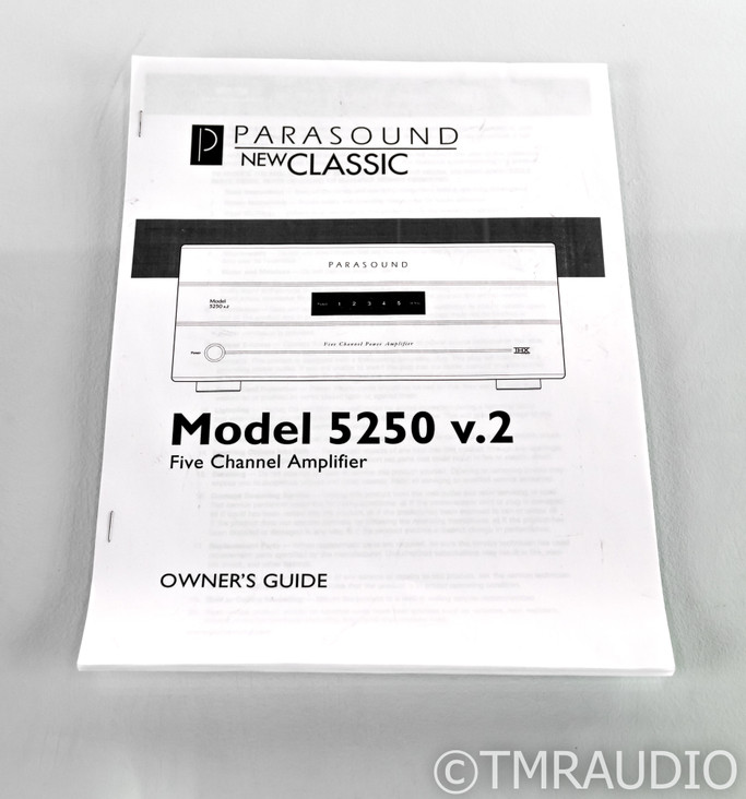 Parasound Model 5250 v.2 5 Channel Power Amplifier