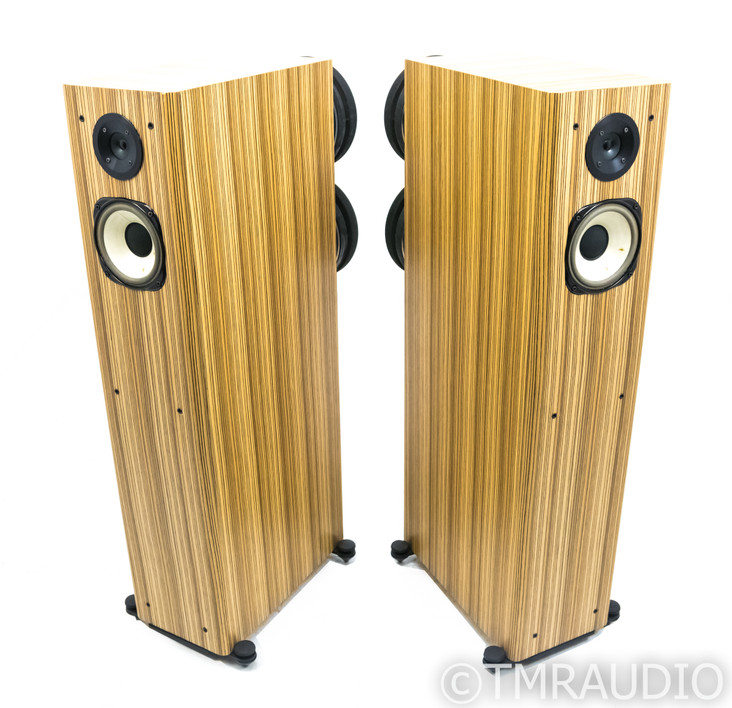 Horning Hybrid Aristotle Ultimate Zigma Plus Speakers; Zebrawood Pair; No Grills