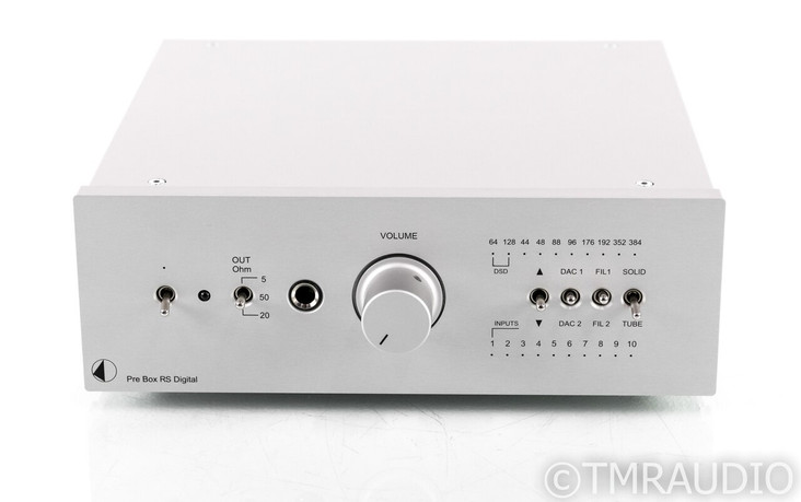 Pro-Ject Pre Box RS Digital Tube Hybrid DAC / Preamplifier; D/A Converter; Remote (SOLD2)