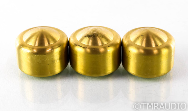 Mapleshade Threaded Low Radiused Heavyfeet Brass Footers; Set of 3 Feet