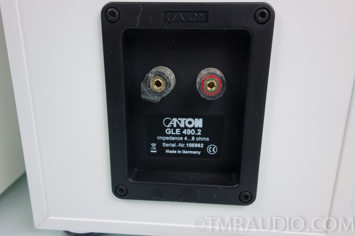 Canton GLE 490.2 Speakers; Pair White