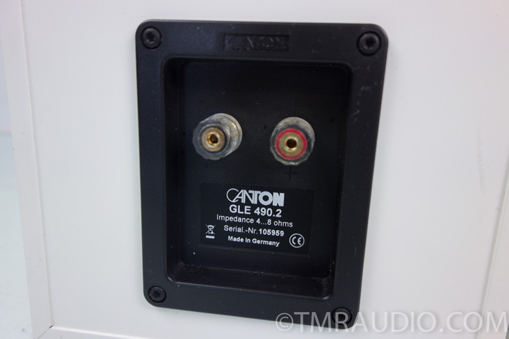 Canton GLE 490.2 Speakers; Pair White