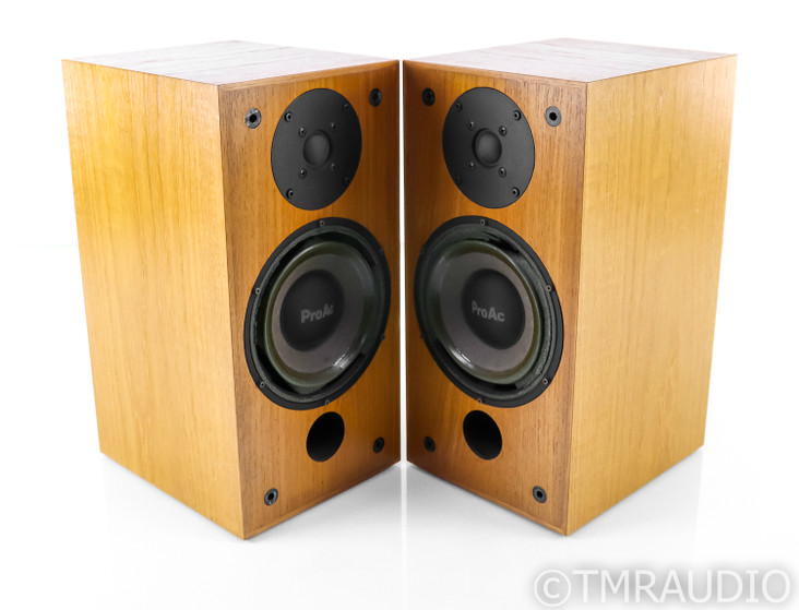 ProAc Studio 1 MkII Bookshelf Speakers; Teak Pair; AS-IS (Degraded Surrounds)