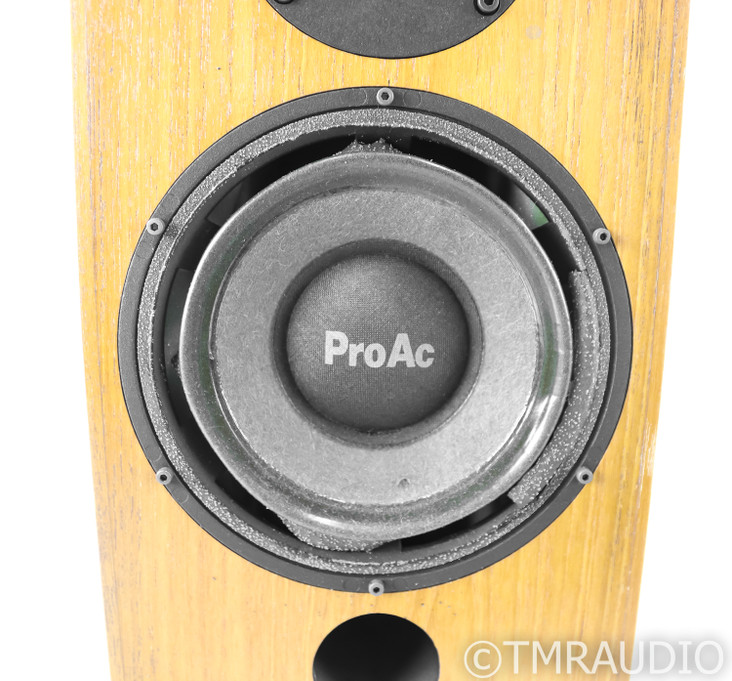 ProAc Studio 1 MkII Bookshelf Speakers; Teak Pair; AS-IS (Degraded Surrounds)