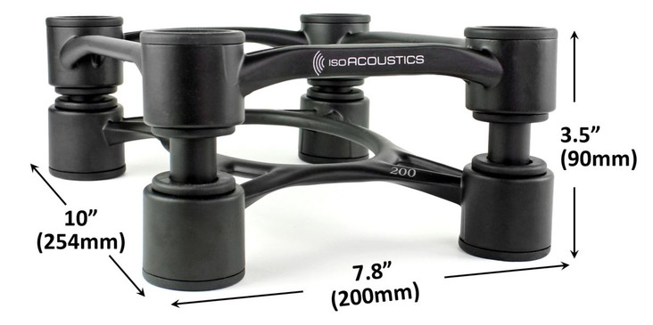 IsoAcoustics Aperta 200 Isolation Stands, Pair