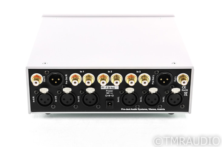Pro-Ject Pre Box RS Stereo Tube Hybrid Preamplifier; Silver