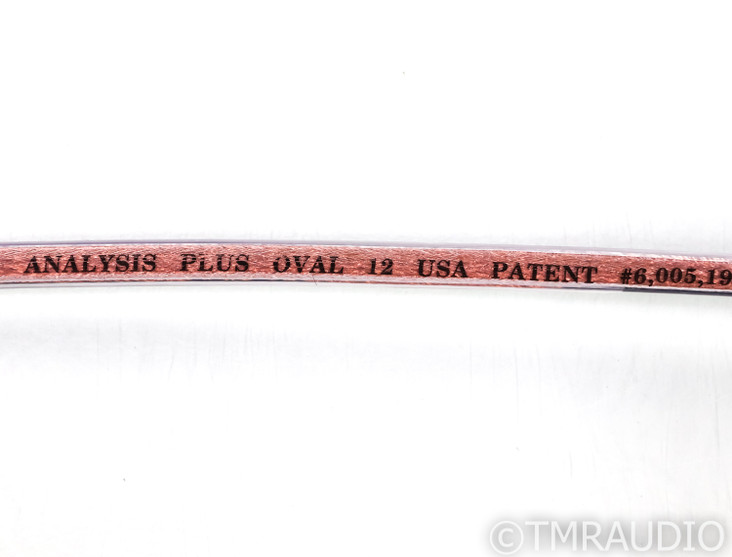 Analysis Plus Oval 12 Speaker Cable; Single; 12m