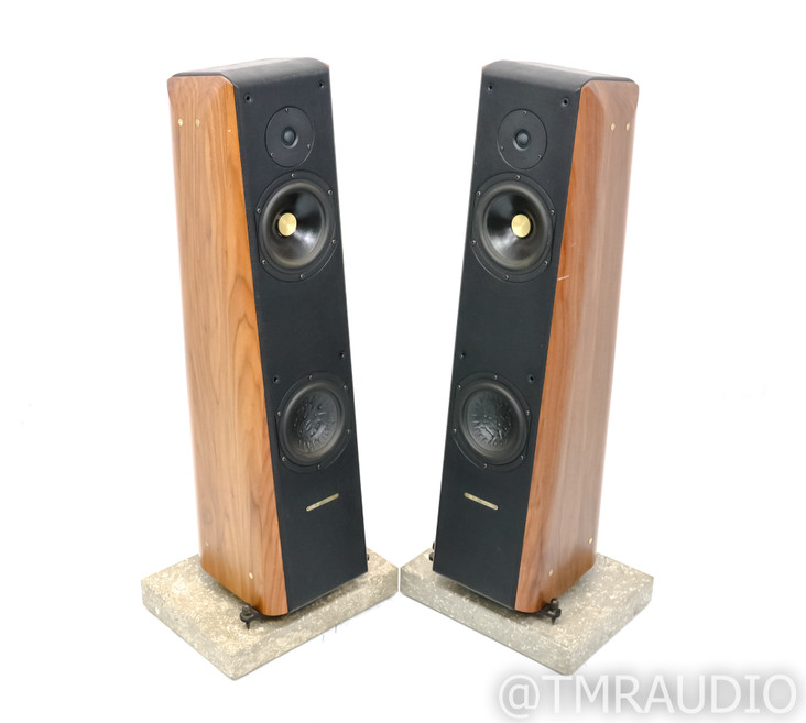 Sonus Faber Concerto Grand Piano Floorstanding Speakers; Walnut Pair w/ Bases