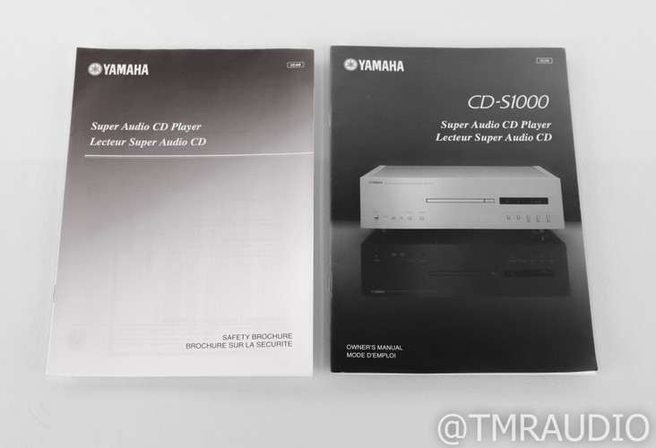 Yamaha CD-S1000 SACD / CD Player; CDS1000