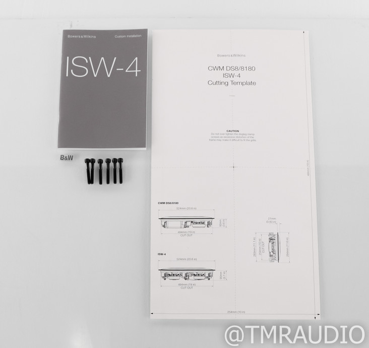 B&W ISW-4 In-Wall / In-Ceiling Subwoofer; ISW4