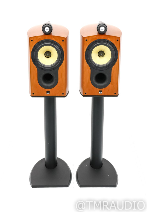 B&W 805 S Bookshelf Speakers w/ Stands; Cherry Pair; 805S