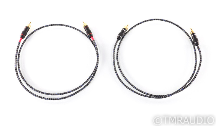 DH Labs Silver Pulse RCA Cables; 1m Pair Interconnects