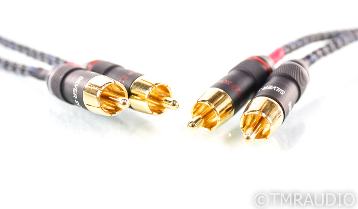 DH Labs Silver Pulse RCA Cables; 1m Pair Interconnects