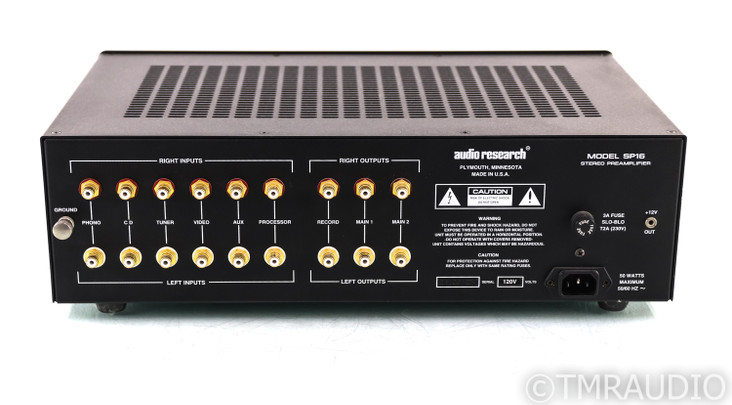 Audio Research SP16 Stereo Tube Preamplifier; Black; MM Phono; Remote