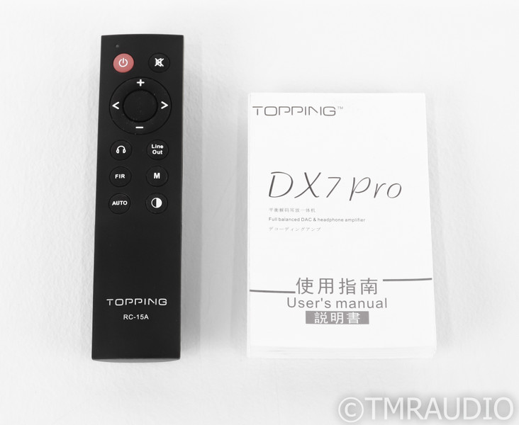 Topping DX7 Pro DAC; D/A Converter; Headphone Amplifier; DX-7; Silver; Remote