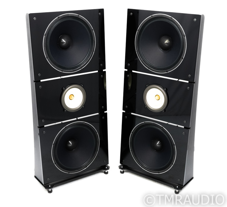 PureAudioProject Trio15 Voxativ Open Baffle Floorstanding Speakers; AC-PiFe; Black Pair