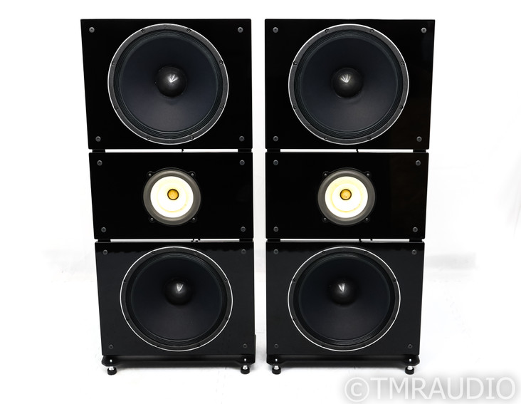 PureAudioProject Trio15 Voxativ Open Baffle Floorstanding Speakers; AC-PiFe; Black Pair