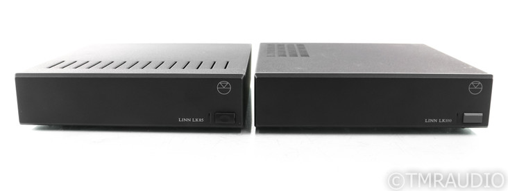 Linn Tukan Aktiv Bi-Amp Bookshelf Speaker System; Linn LK100 and Linn LK85 Amps