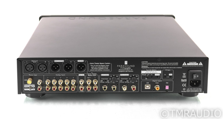 Parasound Halo P5 2.1 Channel Preamplifier; P-5; MM / MC Phono; Black; Remote