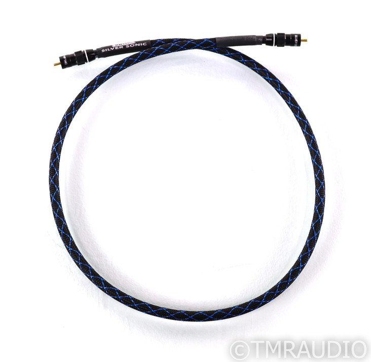 DH Labs Silver Sonic D-750 RCA Digital Coaxial Cable; Single 1m Interconnect