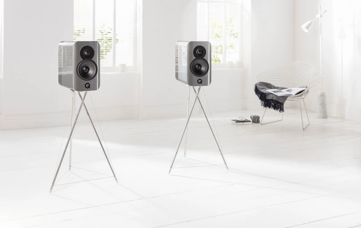 Q Acoustics Concept 300 Bookshelf Speakers with Stands