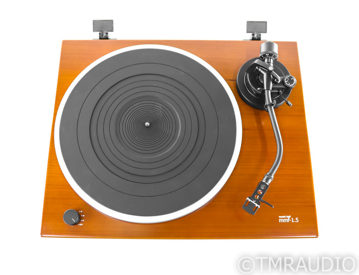 Music Hall MMF-1.5 Belt Drive Turntable; MMF1.5; Cherry (No Cartridge)