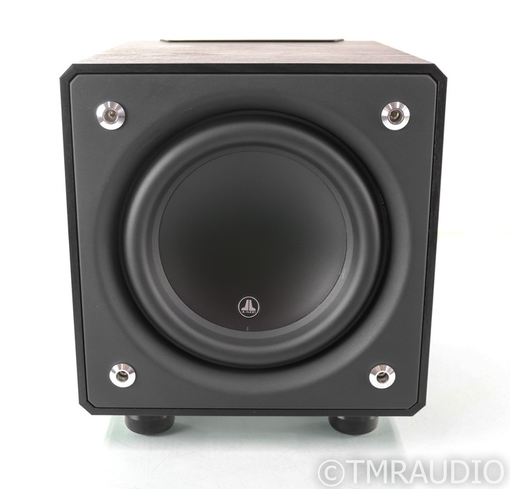 JL Audio E110 E-Sub 10" Powered Subwoofer; Black Ash w/ SVS SoundPath Feet