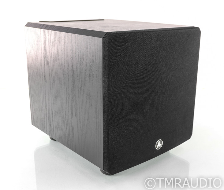 JL Audio E110 E-Sub 10" Powered Subwoofer; Black Ash w/ SVS SoundPath Feet