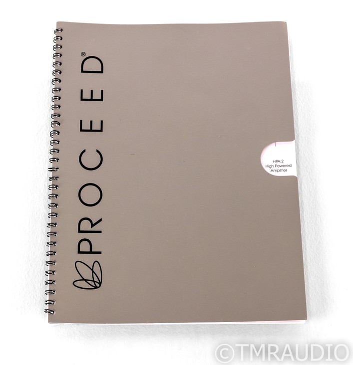 Proceed HPA2 Stereo Power Amplifier; HPA-2