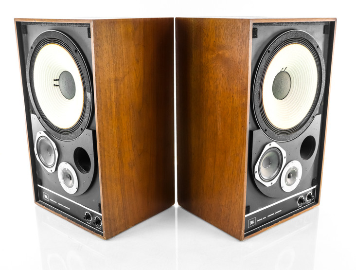 JBL 4310WX Vintage Studio Monitor Speakers; Oiled Walnut Pair; Consecutive SN