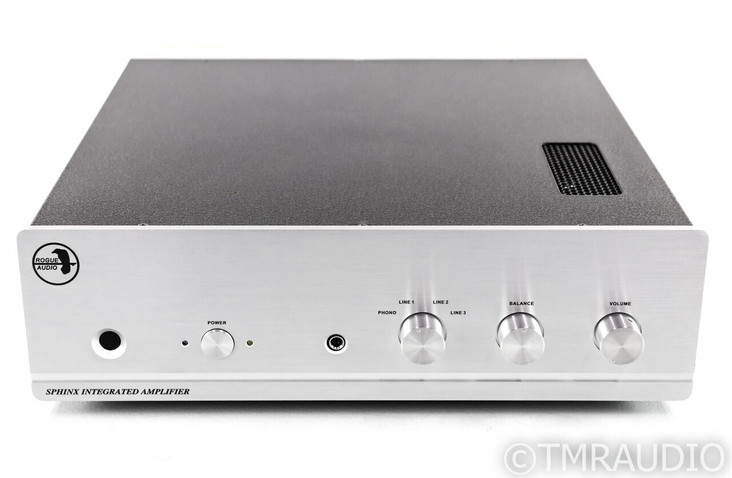 Rogue Audio Sphinx V2 Stereo Tube Hybrid Integrated Amplifier; MM Phono; Remote; Silver