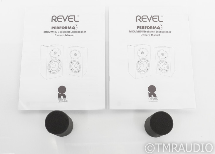 Revel Performa3 M106 Bookshelf Speakers; M-106; Gloss Black Pair