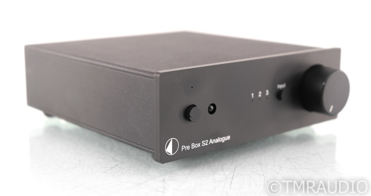 Pro-Ject S2 Analogue Stereo Preamplifier; Black; Remote