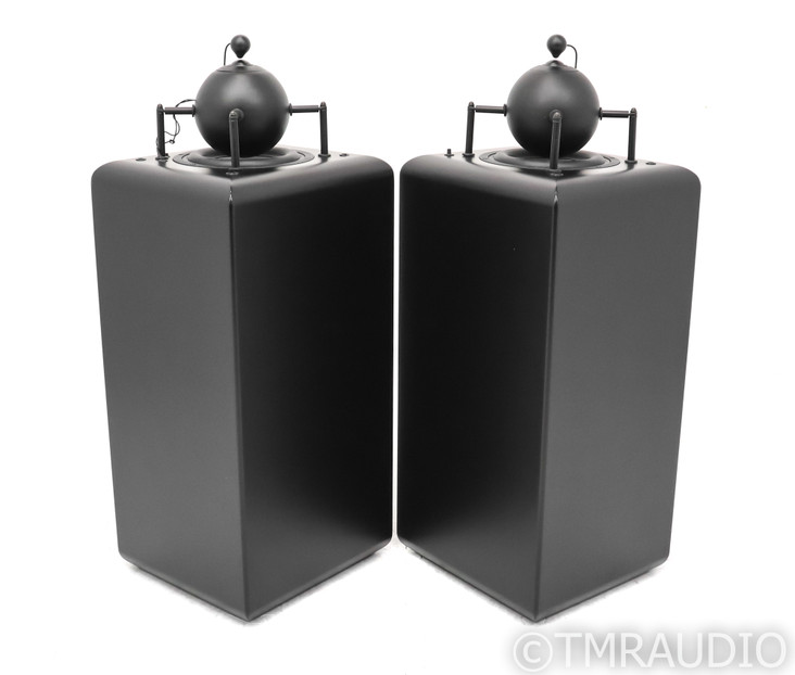 Morrison Audio Model 29 Floorstanding Speakers; Black Pair w/ Active Crossover (Low Hours)