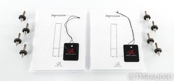 Martin Logan Impression ESL 11A Electrostatic Hybrid Speakers; Gloss Black Pair