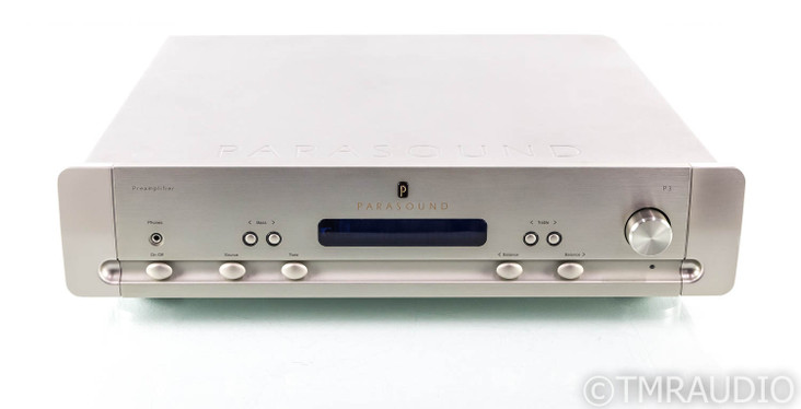 Parasound Halo P3 Stereo Preamplifier; P-3; Remote; MM Phono; Silver