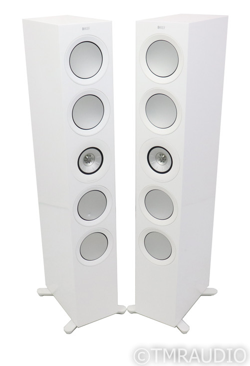 KEF R11 Floorstanding Speakers; R-11; Gloss White Pair