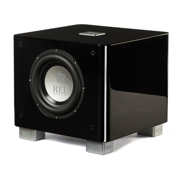 REL T/7x Subwoofer, 8 inch Front-Firing Driver, Arrow Wireless Port