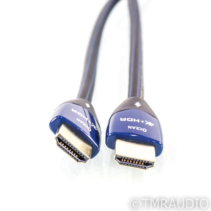 AudioQuest Ocean HDMI Cable; 4ft Digital Interconnect; 4K UHD; HDR