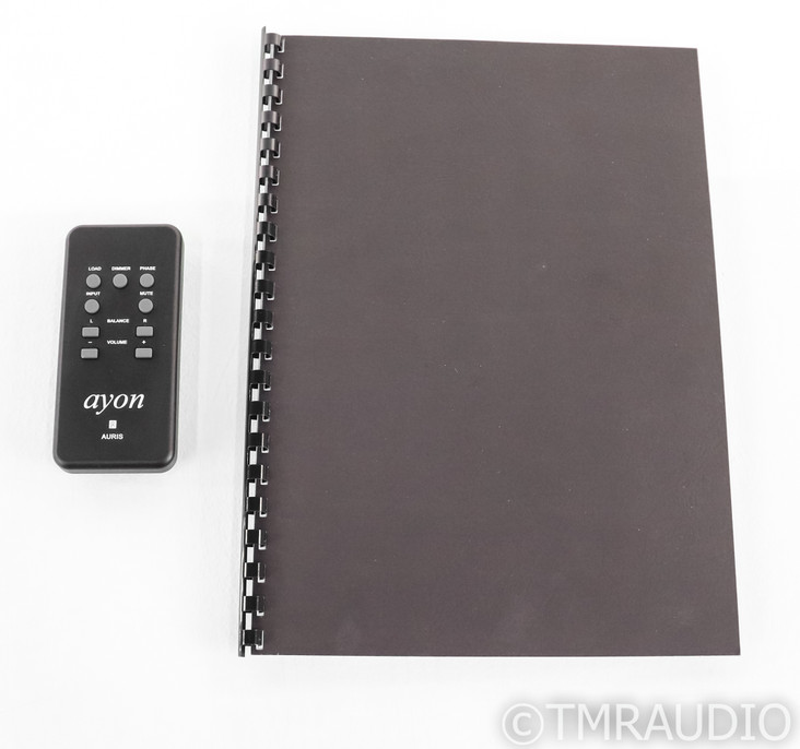 Ayon Auris II Stereo Tube Preamplifier; MkII; Black; Remote