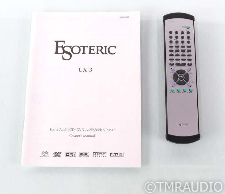 Esoteric UX-3SE SACD / CD / DVD Player; UX3 Special Edition; Silver; Remote (SOLD)